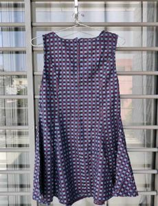 Chic Sleeveless Square Print Dress
