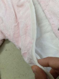 Winter Warm Full Baby Pink Romper