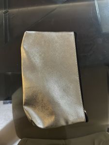 Metallic Silver Pouch