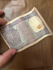 Vintage ₹1 Indian Banknote – Original