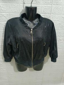 Women's Glitter Shine Crop Jacket Fixed Price