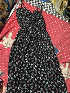 Floral Print Spaghetti Strap Dress