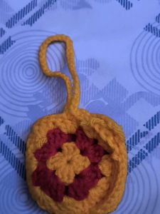Handmade Crochet bag keychain