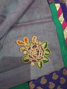 Elegant Saree with Embellished Border