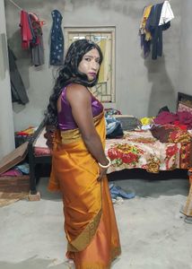 Elegant Saree - Golden Hues