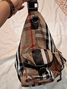 Designer Plaid Hobo Bag