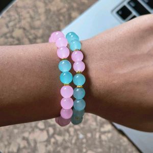 Pastel Bead Bracelet Set