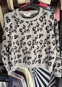 Planet Gold Animal Print Sweater