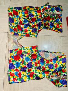 Vibrant Floral Print Blouse