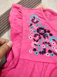 Embroidered Top For Kids