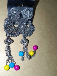 Bohemian Dangle Earrings with Colorful Beads