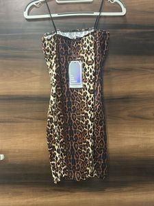 Leopard Print Mini Dress