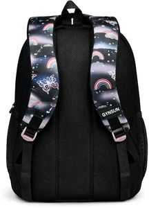 GYNSUN Kids Backpack with Rainbow &amp; Butterfly Prin