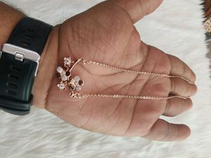 Rose Gold Pure  Silver Neckpiece