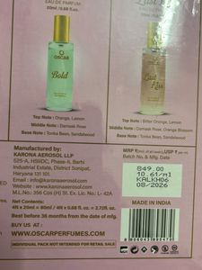 Oscar Luxury Perfume Gift Set