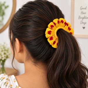 Handmade Crocheted Scrunchies (Set of 3)