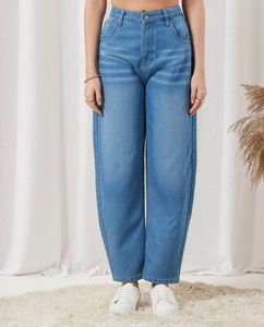 Stylish Wide Leg Blue Jeans