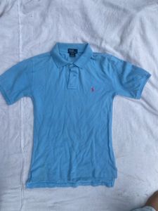 100% og ralph lauren Light Blue Polo Shirt