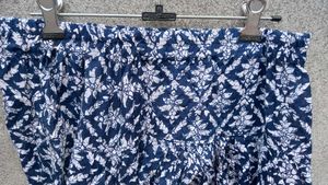 Blue &amp; White Printed Kurta Set