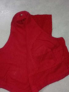 Red Slik Blouse ❣️