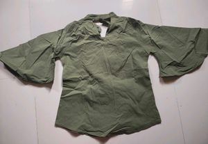 Chic Green Bell Sleeve Top