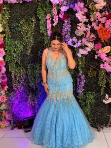 Stunning Blue Embellished Gown