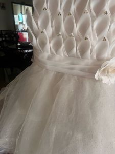 Elegant White Girls' Dress