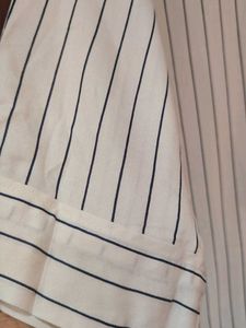 White Kurta with Pinstripe Pattern