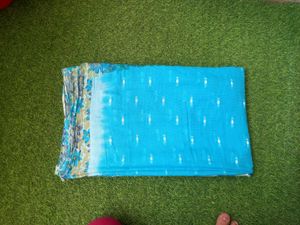 Pure cotton soft saree with blouse