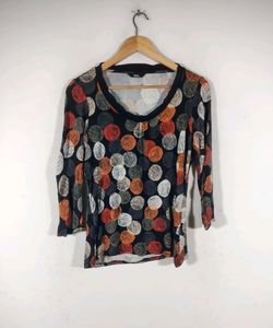 Black Printed Casual Top (Women)