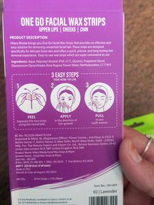 Hilary Rhoda Facial Wax Strips (Set of 3)