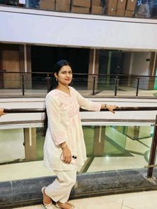 offWhite kashmiri lucknowi Kurta pant set