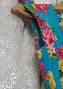 Vibrant Floral Print Top