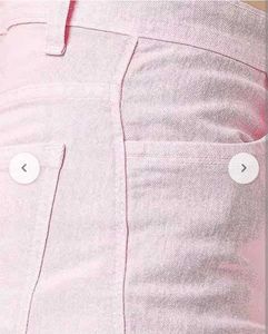 Women's Light Pink Denim Skirt