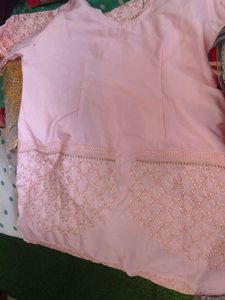 Elegant Pink Embroidered Kurta Set