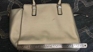 Chic Quilted Silver Handbag