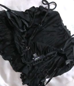 Chic Black Crop Top