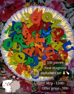 Magnetic Alphabets Set Of 100 Pieces 🐳🪼