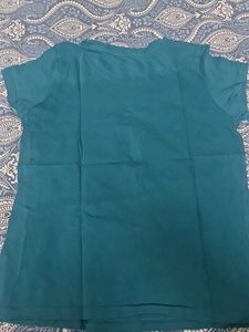 Teal Round Neck T-Shirt
