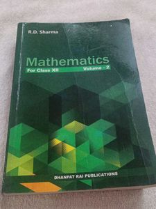 R.D. Sharma Mathematics for Class XII Volume 2
