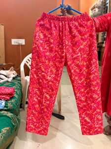 Vibrant Pink Printed Kurta Set