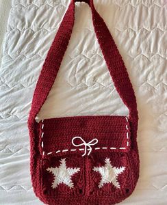 Crochet Messenger Star Bag
