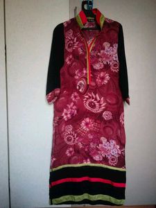 Buy1 Get1 (same priced item)Maroon kurta