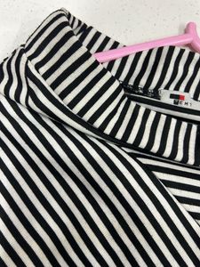 Striped Wrap Skirt