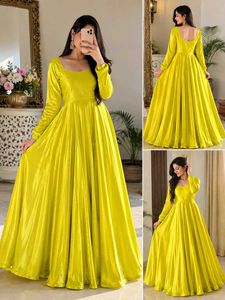 Vibrant Yellow Anarkali Gown