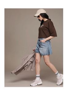 Brown Graphic Print T-Shirt