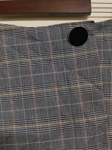 Plaid Mini Wrap Skirt