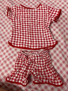 Red Gingham Pajama Set