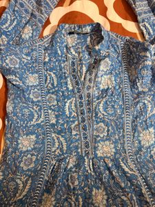 Stylish Blue Printed Kurta for Women
