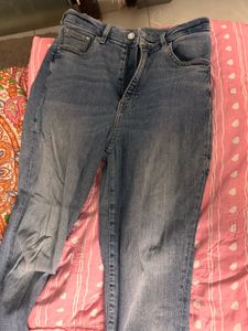 Light Wash h&amp;m high rise Denim Jeans